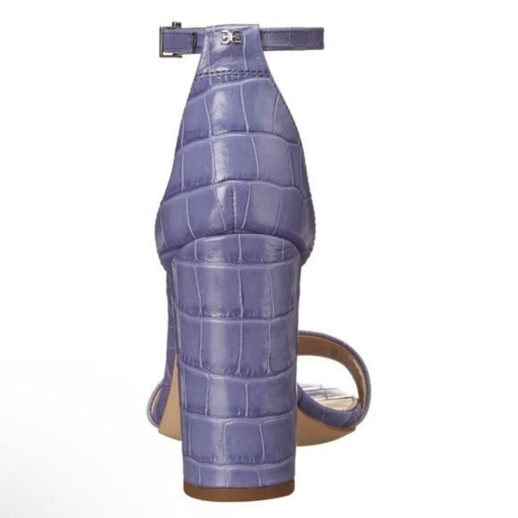 Sam Edelman Yaro Block Heel Ankle Strap Sandals in Dusty Violet Size 8 - Picture 4 of 11